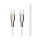FIXED Pleciony Kabel USB-C/USB-C 0,5m 100W biały - 1249141 - zdjęcie 2